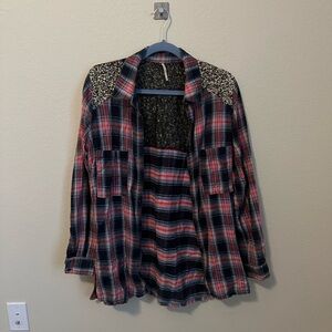Free people sequin plaid
